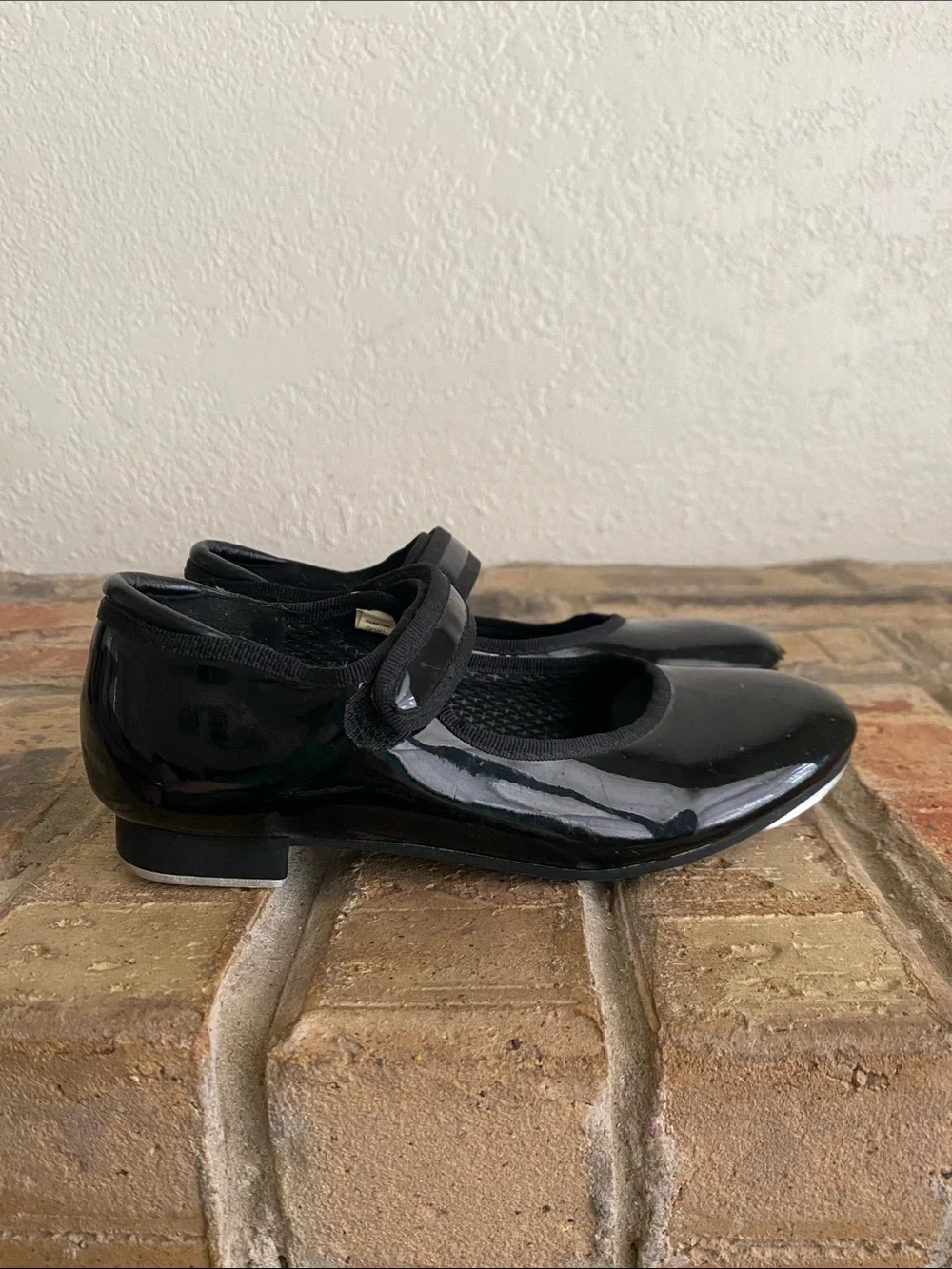 Freestyle Black Patent Mary Jane Tap Dance Shoes for Girls